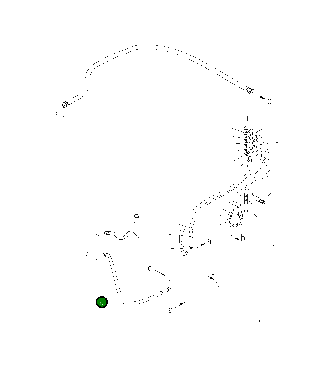 Шланг 208-62-22130 Komatsu
