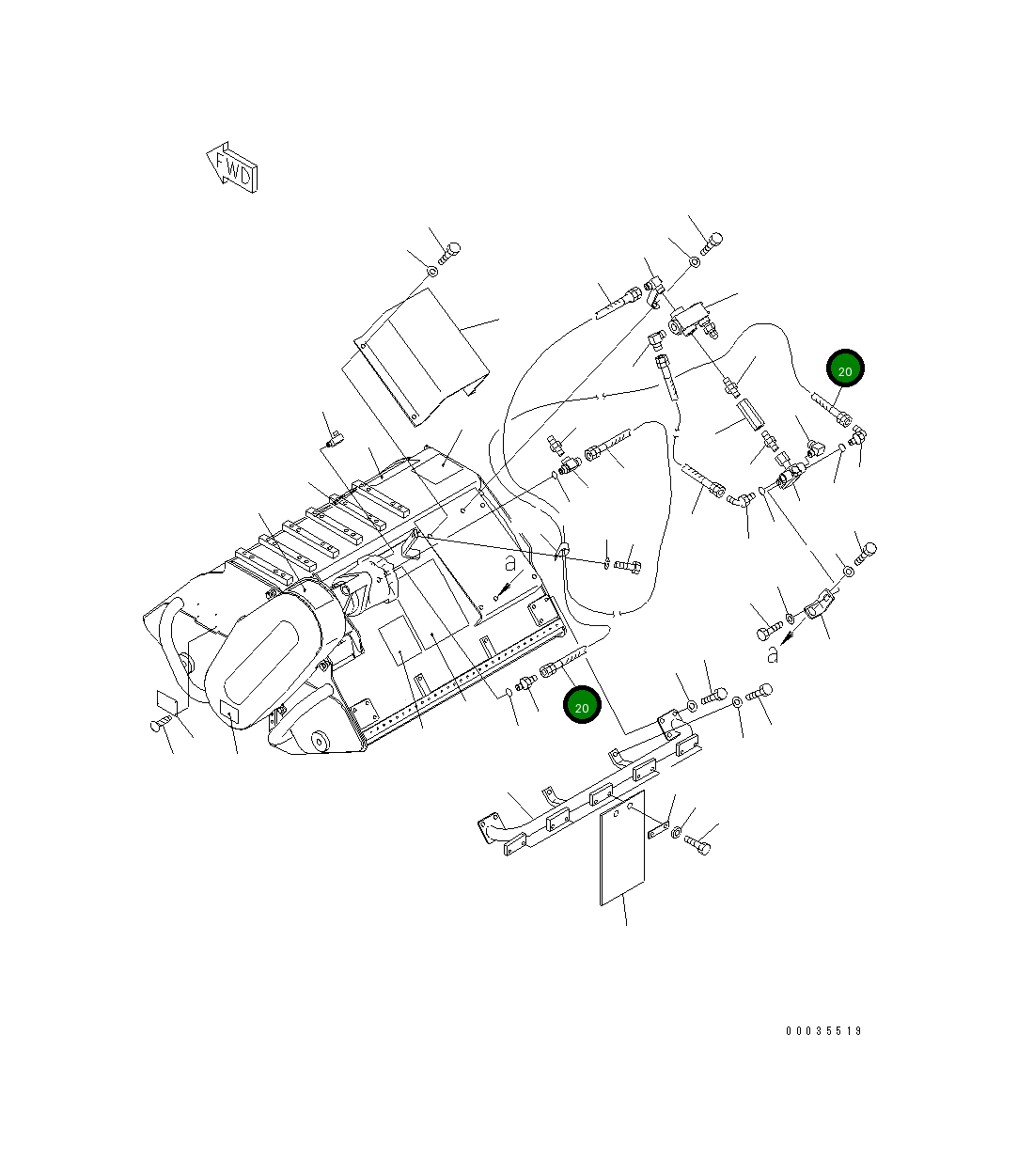 Шланг 20P-881-1360 Komatsu