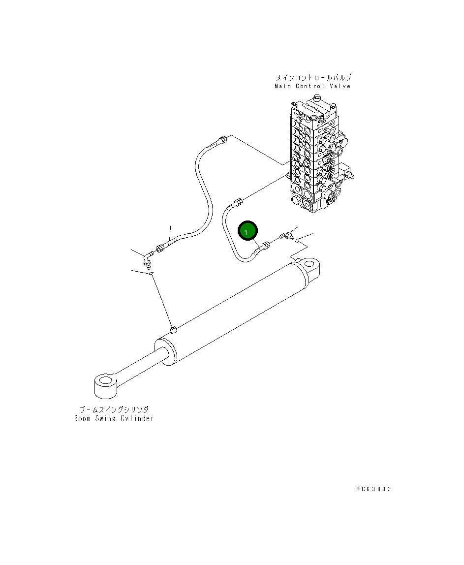 Шланг 20P-62-82330 Komatsu