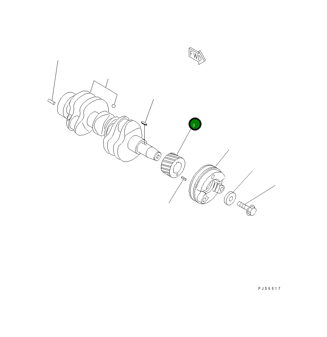Шестерня 452-635 Komatsu