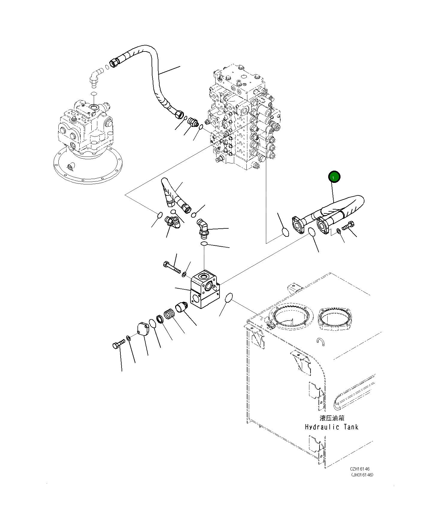 Шланг 208-62-71240 Komatsu