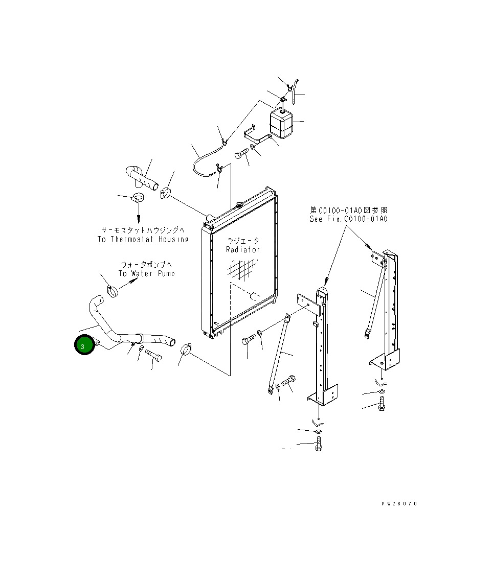 Шланг 206-03-71210 Komatsu