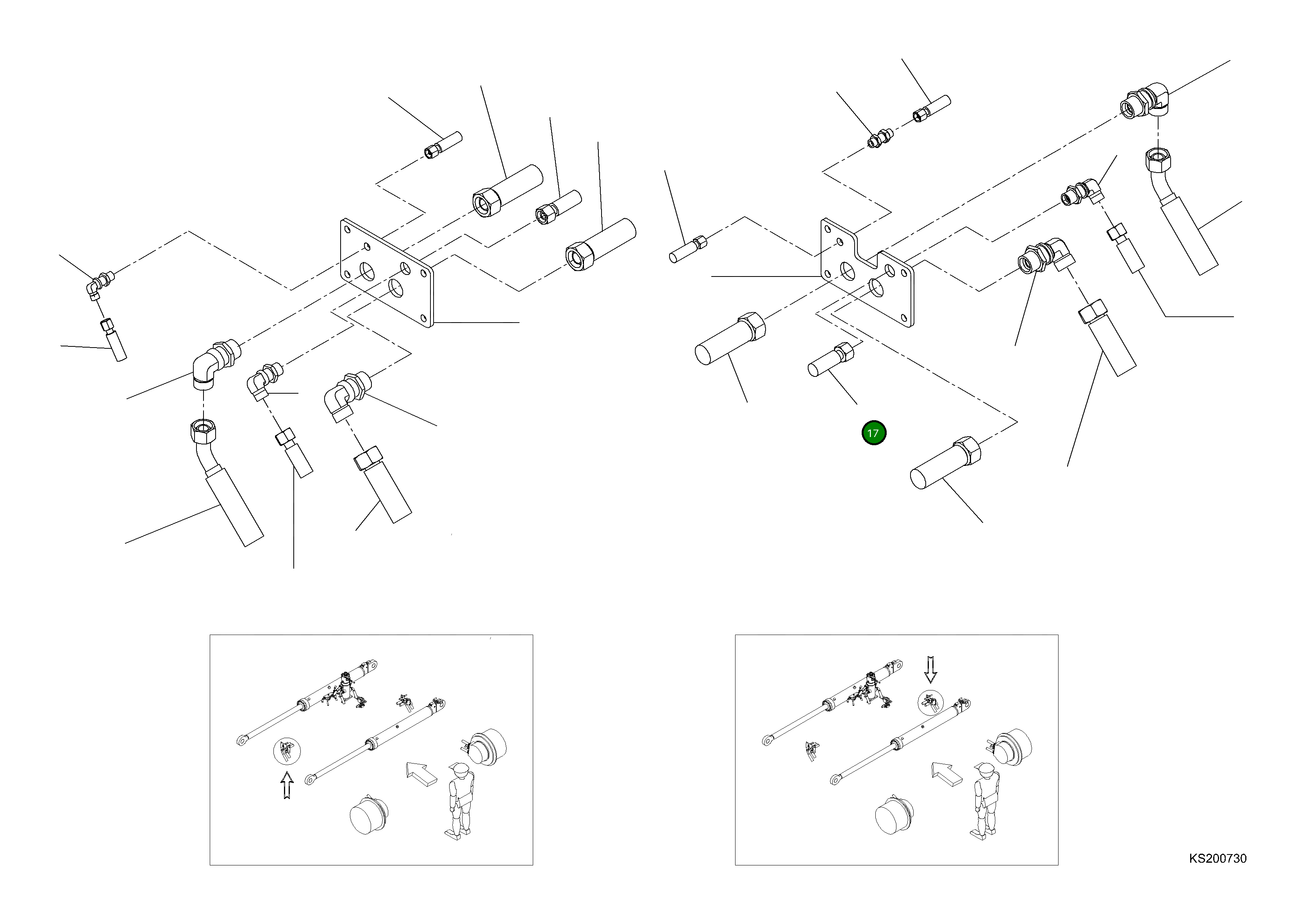 Шланг 208-62-KD350 Komatsu