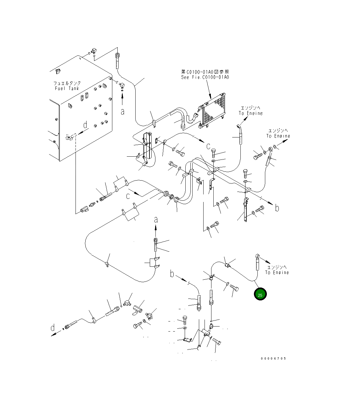 Шланг 209-04-77650 Komatsu