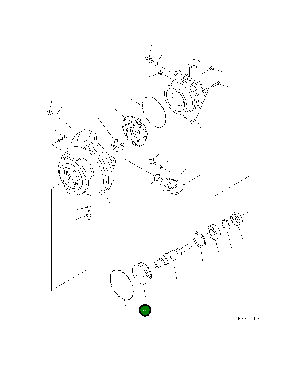 Шестерня CU3038991 Komatsu