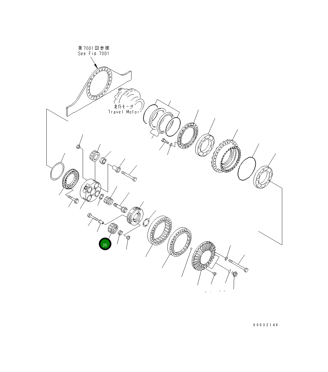 Шестерня 208-27-52120 Komatsu