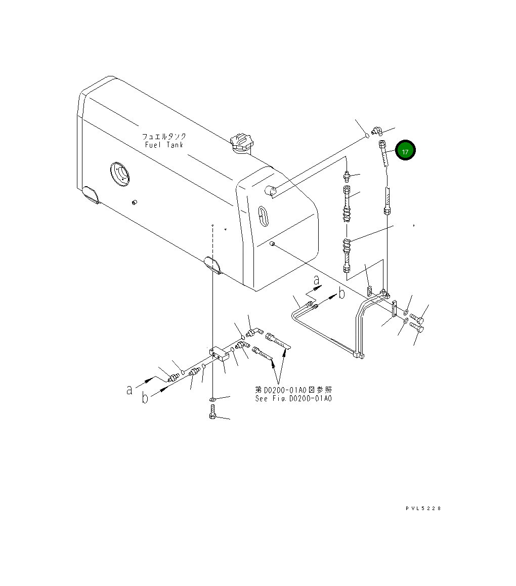 Шланг 07103-A0203 Komatsu