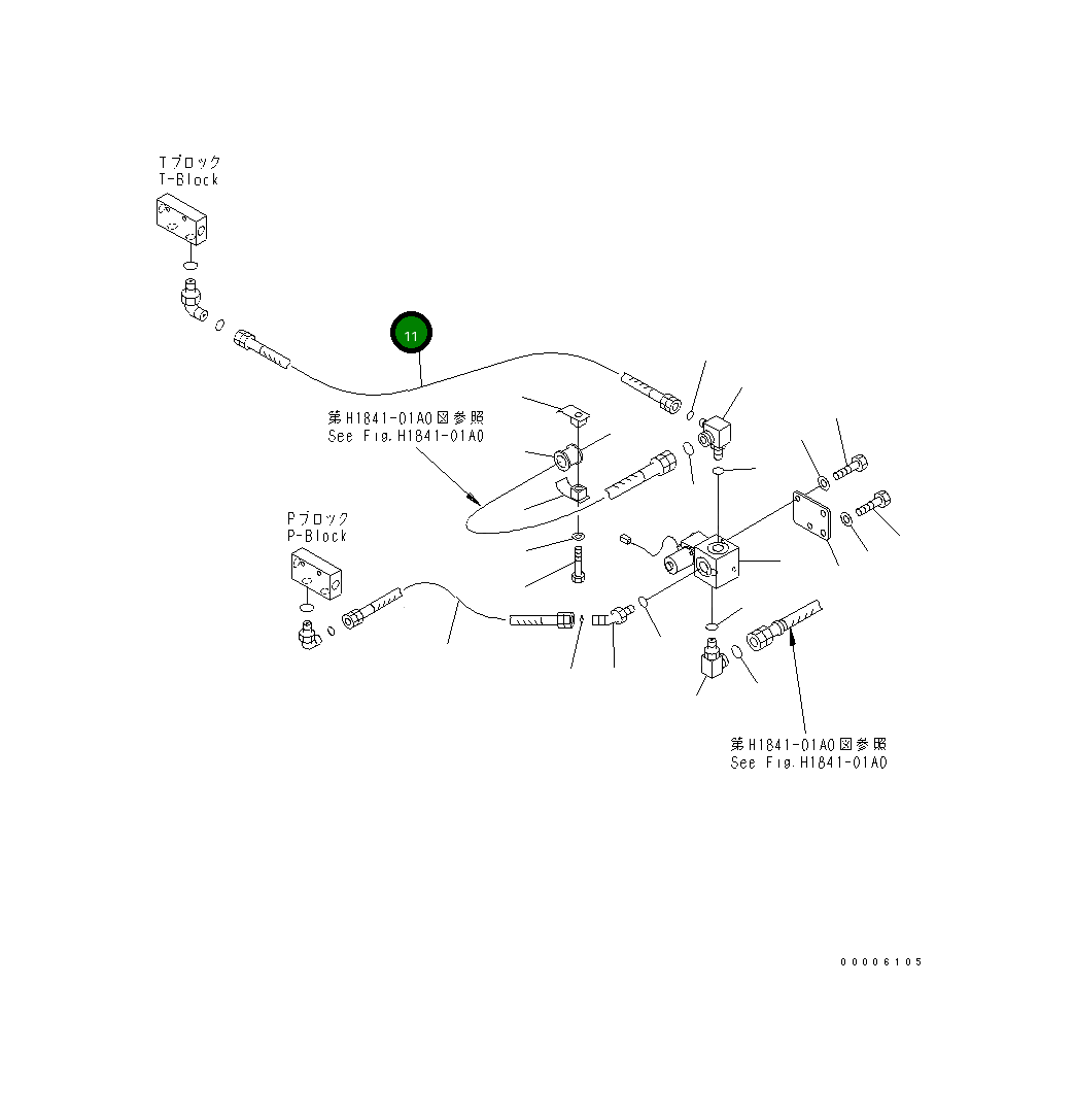 Шланг 02764-00407 Komatsu