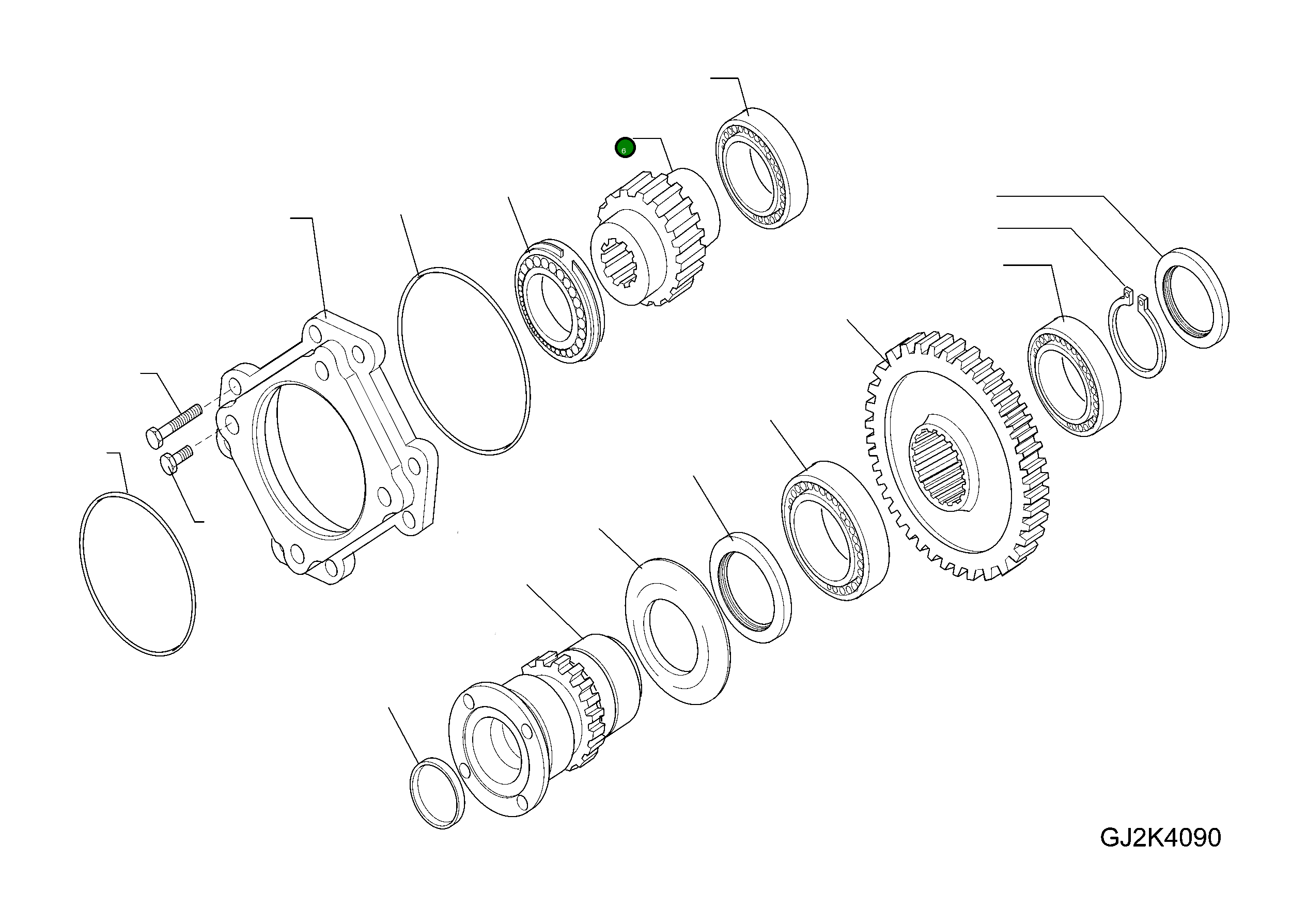 Шестерня 42W-23-H0P70 Komatsu