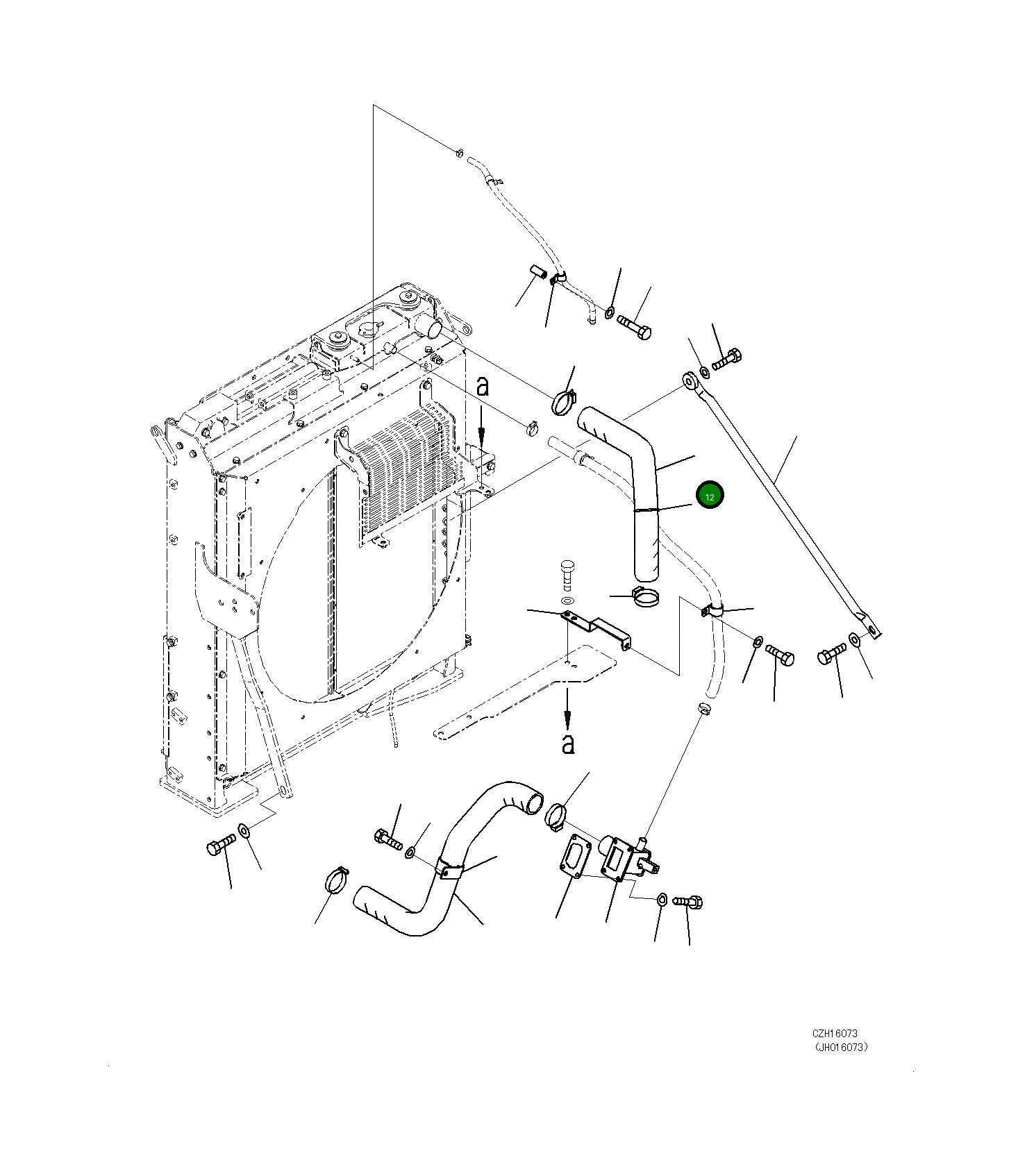 Шланг 208-03-75470 Komatsu