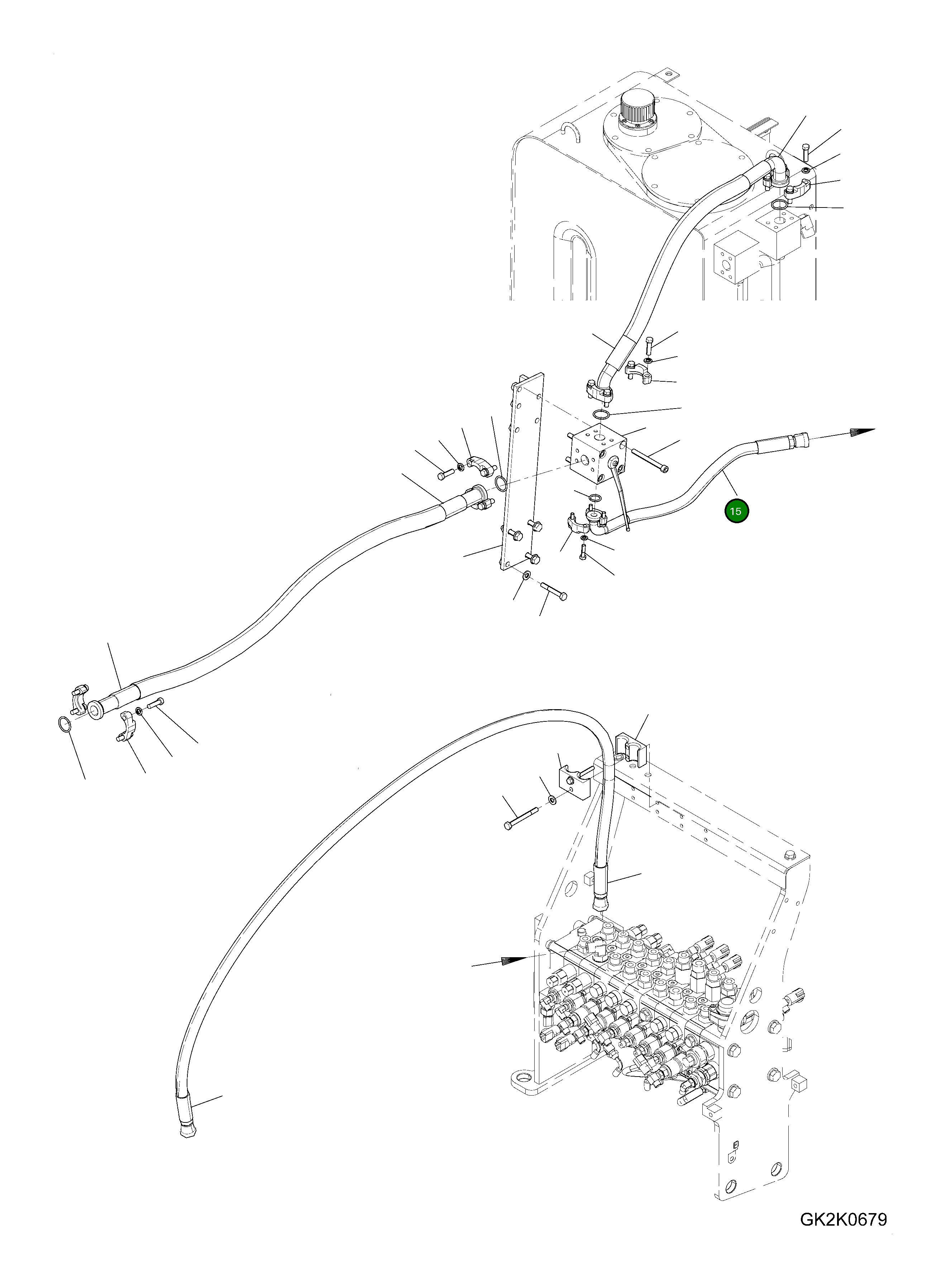Шланг 20G-62-35431 Komatsu
