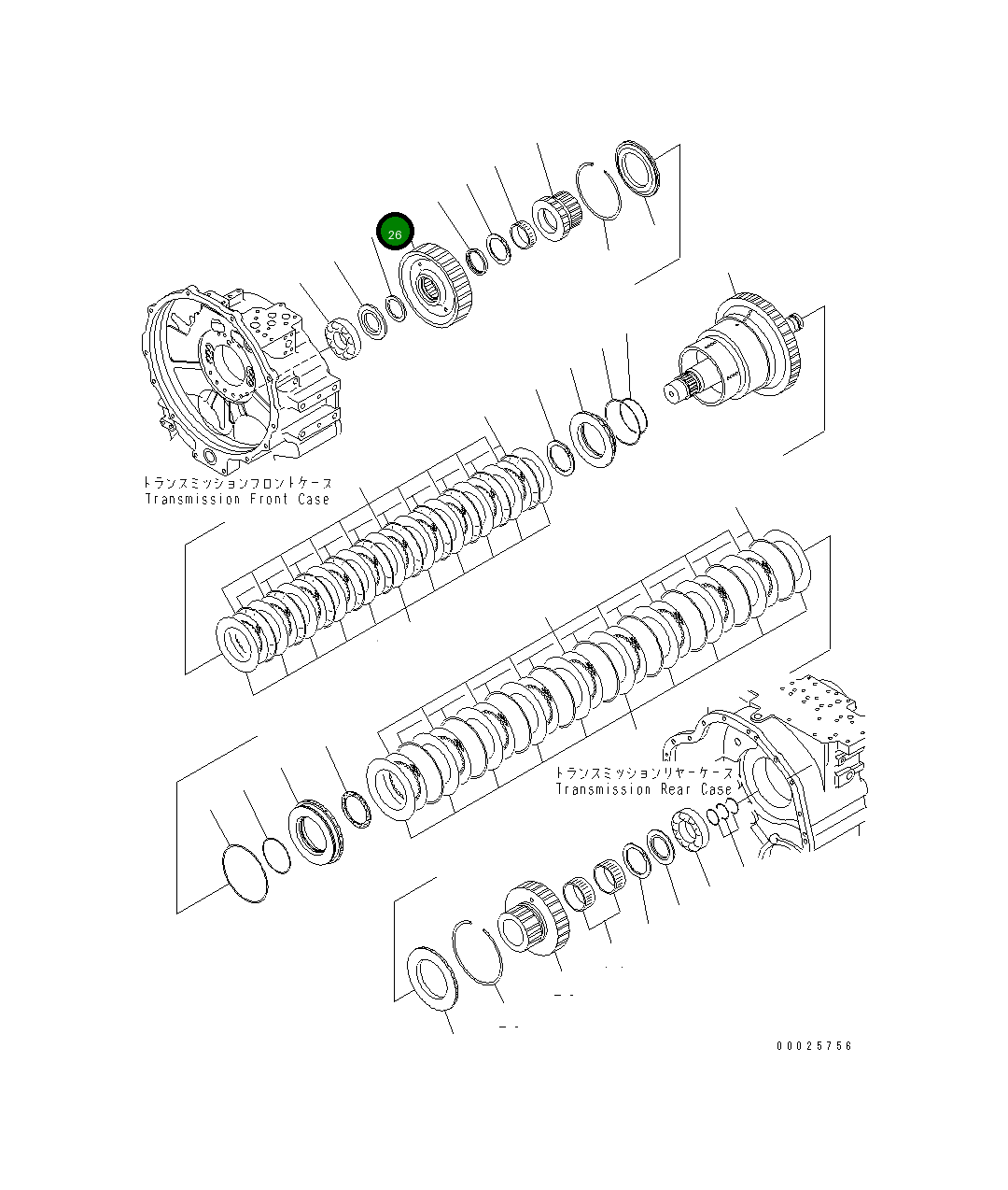 Шестерня 23C-15-52561 Komatsu