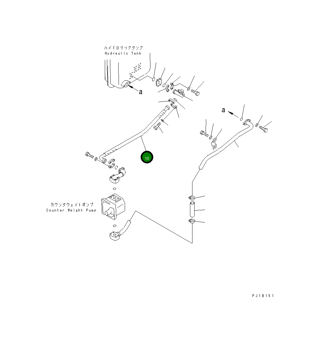 Шланг 07118-11011 Komatsu