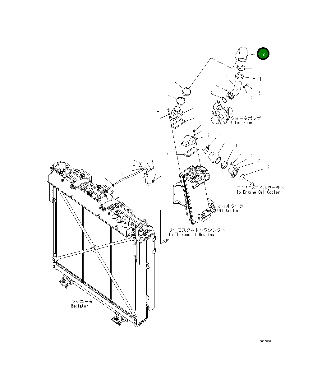 Шланг 195-03-58170 Komatsu