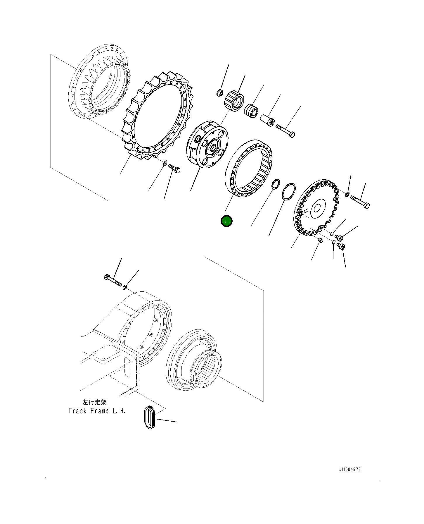Шестерня 21M-27-31130 Komatsu