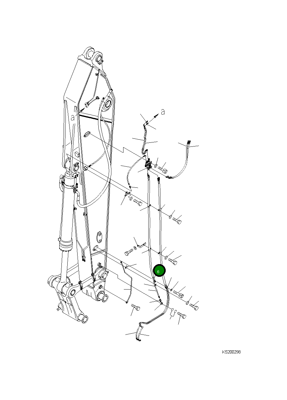 Шланг 208-70-K3692 Komatsu