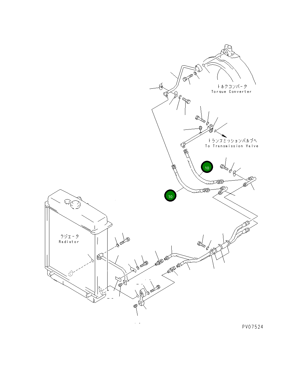Шланг 07102-20506 Komatsu