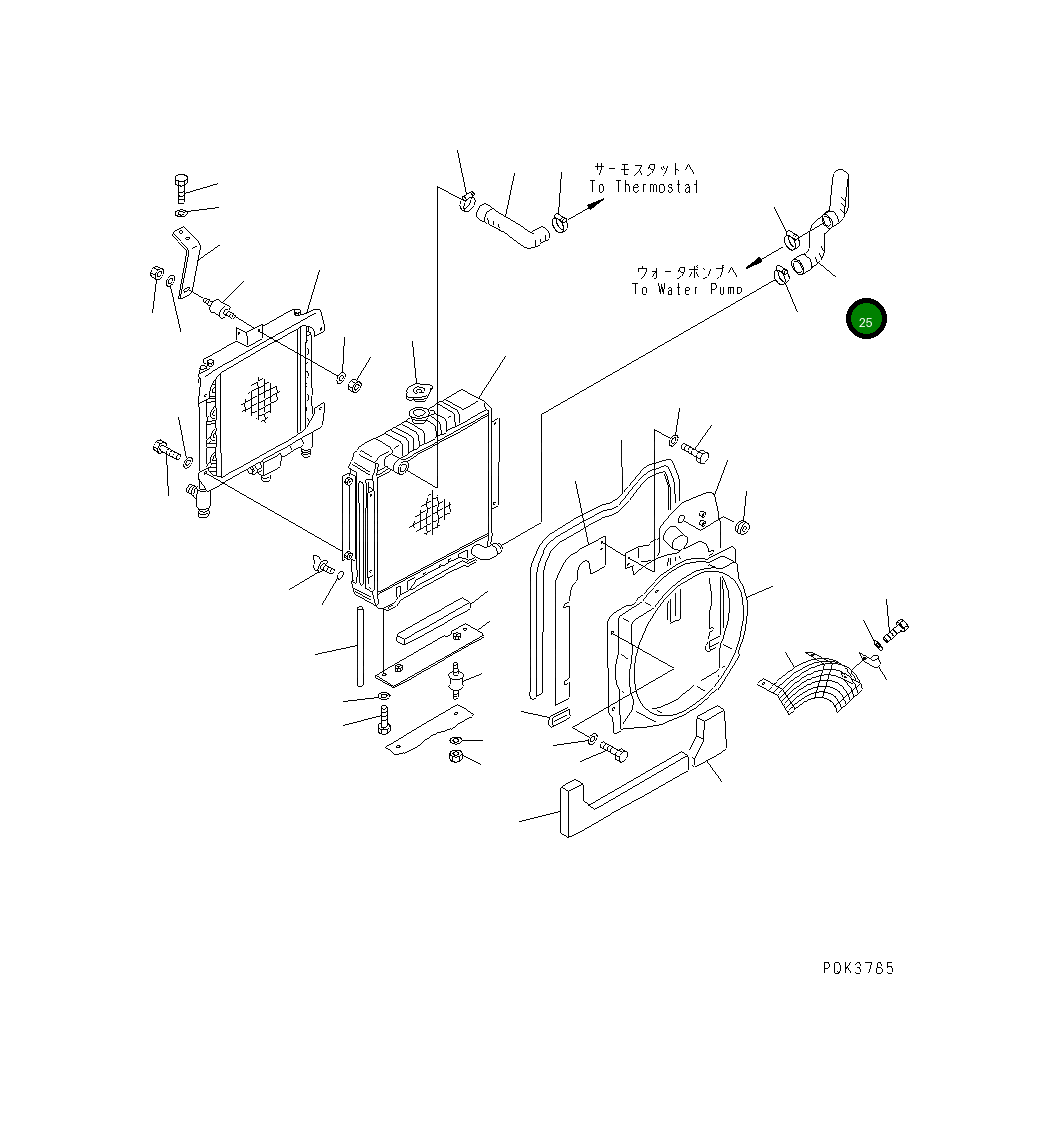 Шланг 20T-03-71220 Komatsu