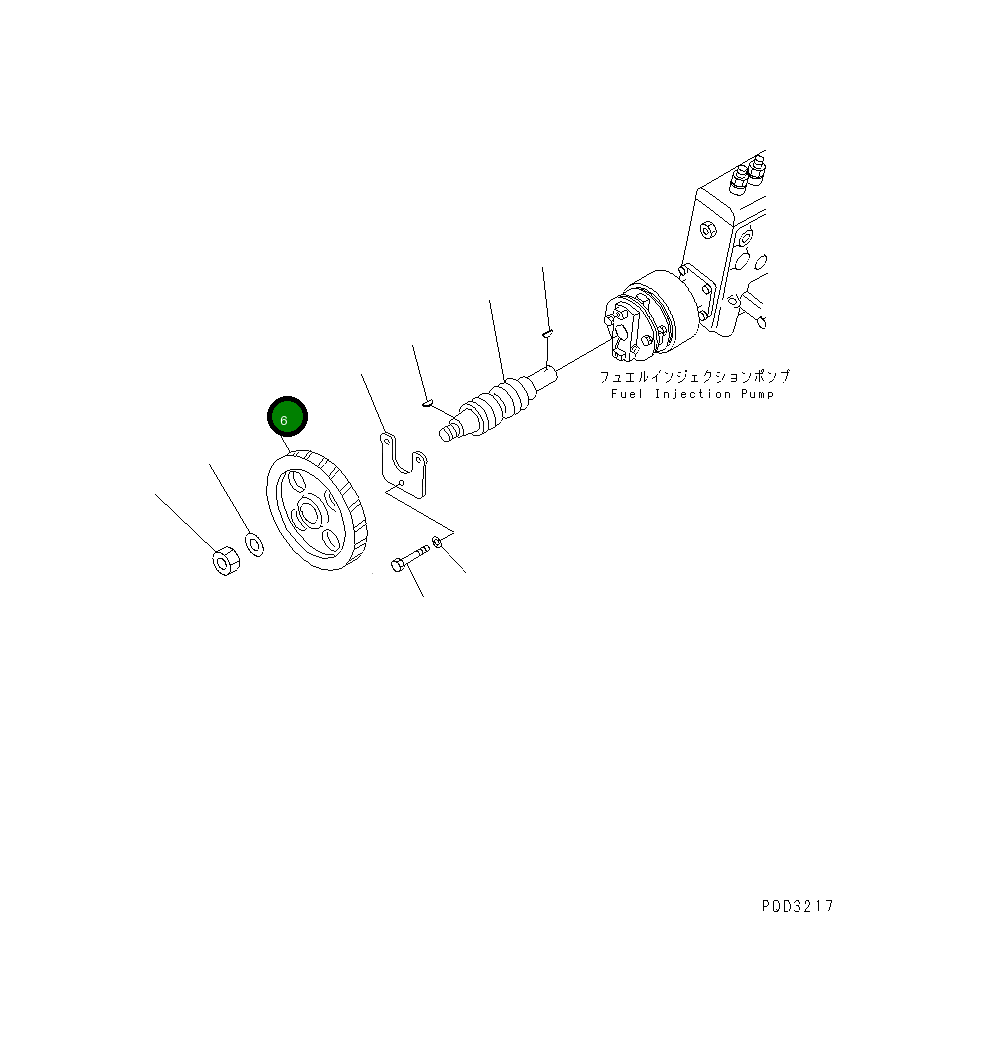 Шестерня 6210-72-3220 Komatsu