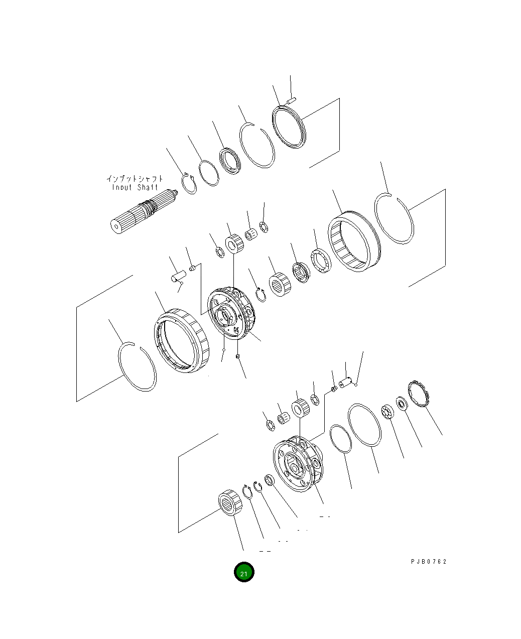 Шестерня 17A-15-12221 Komatsu