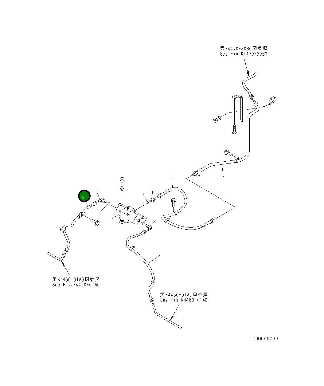 Шланг 07108-303A6 Komatsu