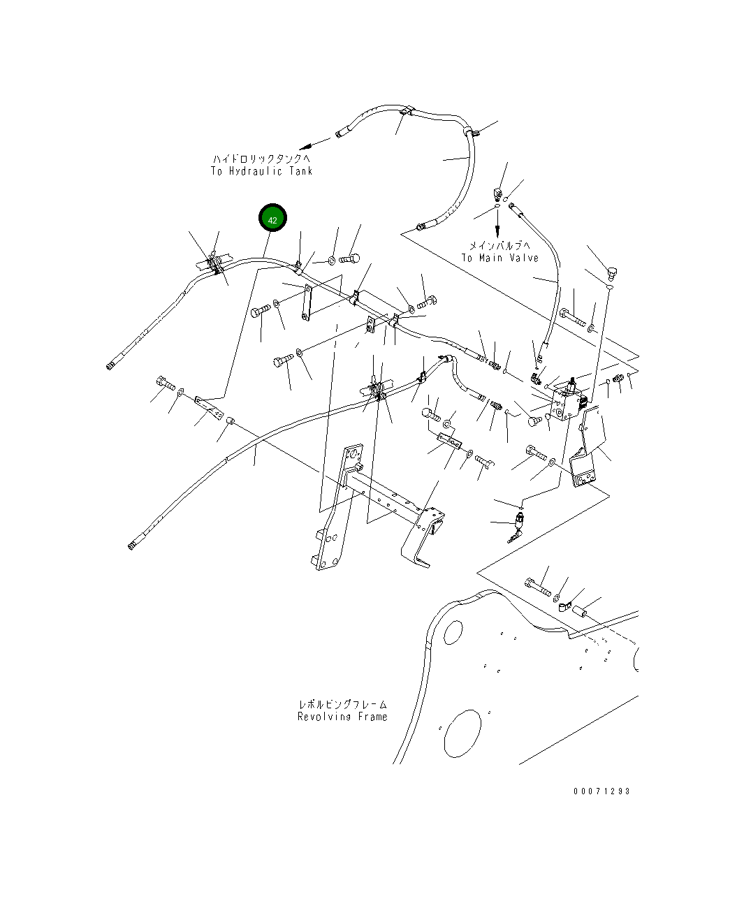 Шланг 206-62-K2031 Komatsu
