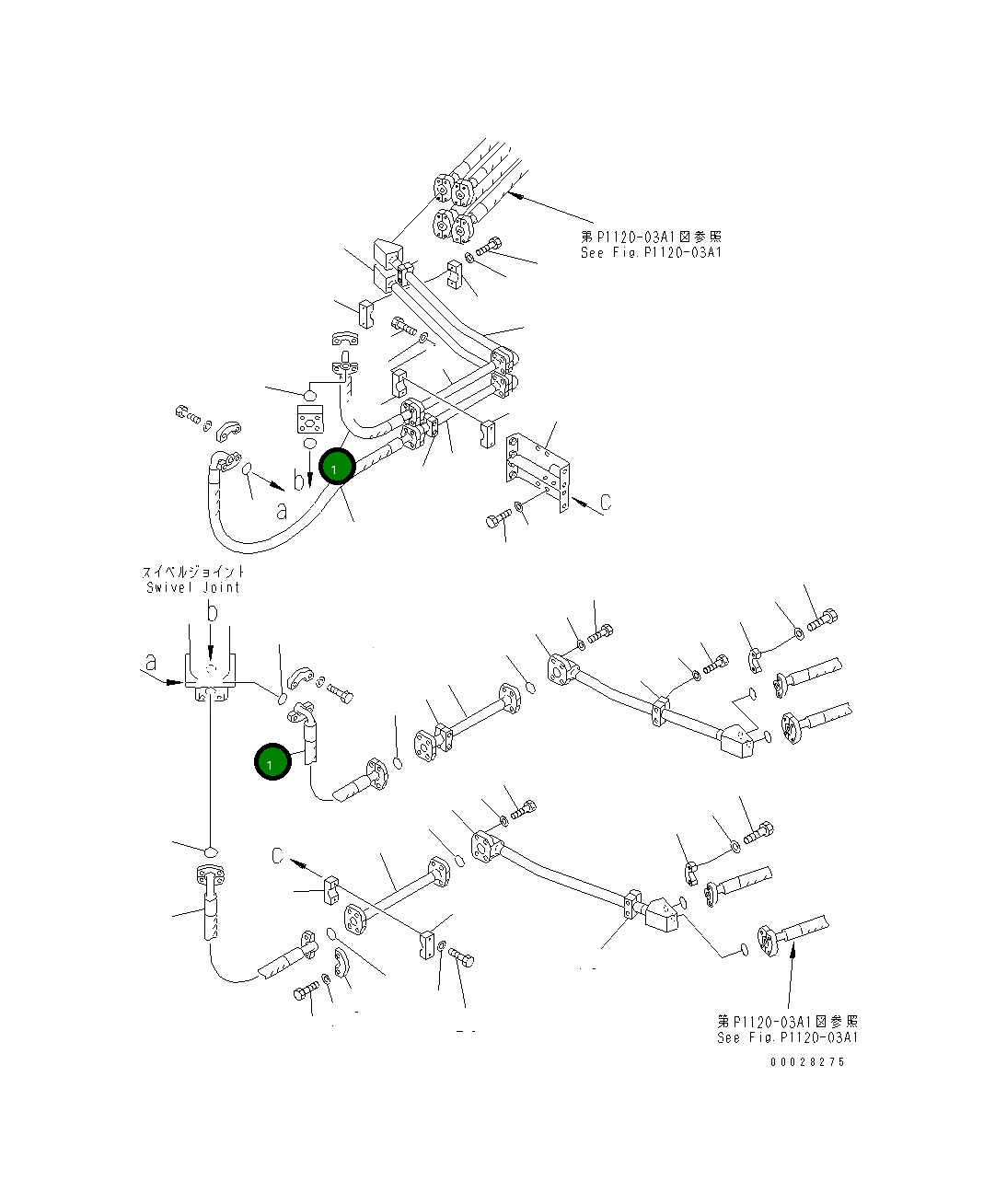 Шланг 07073-11412 Komatsu