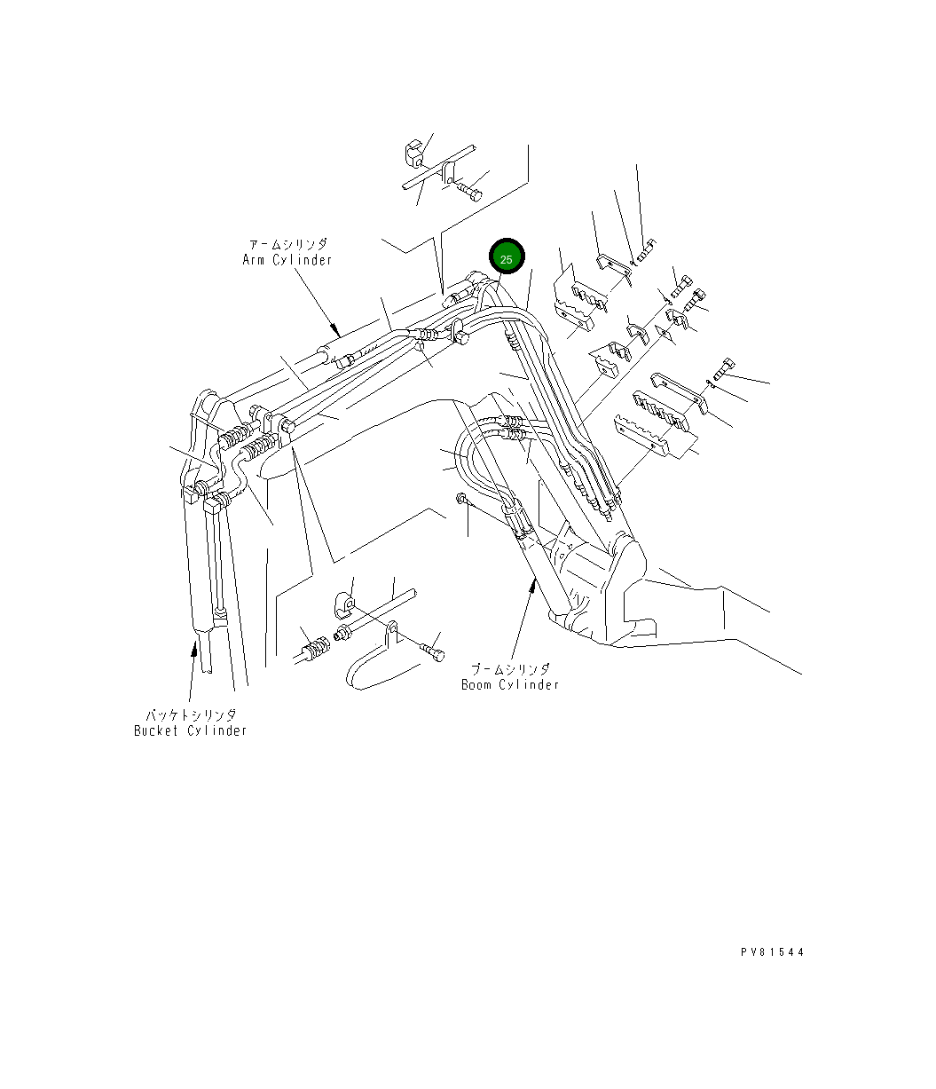 Шланг YM172425-78200 Komatsu