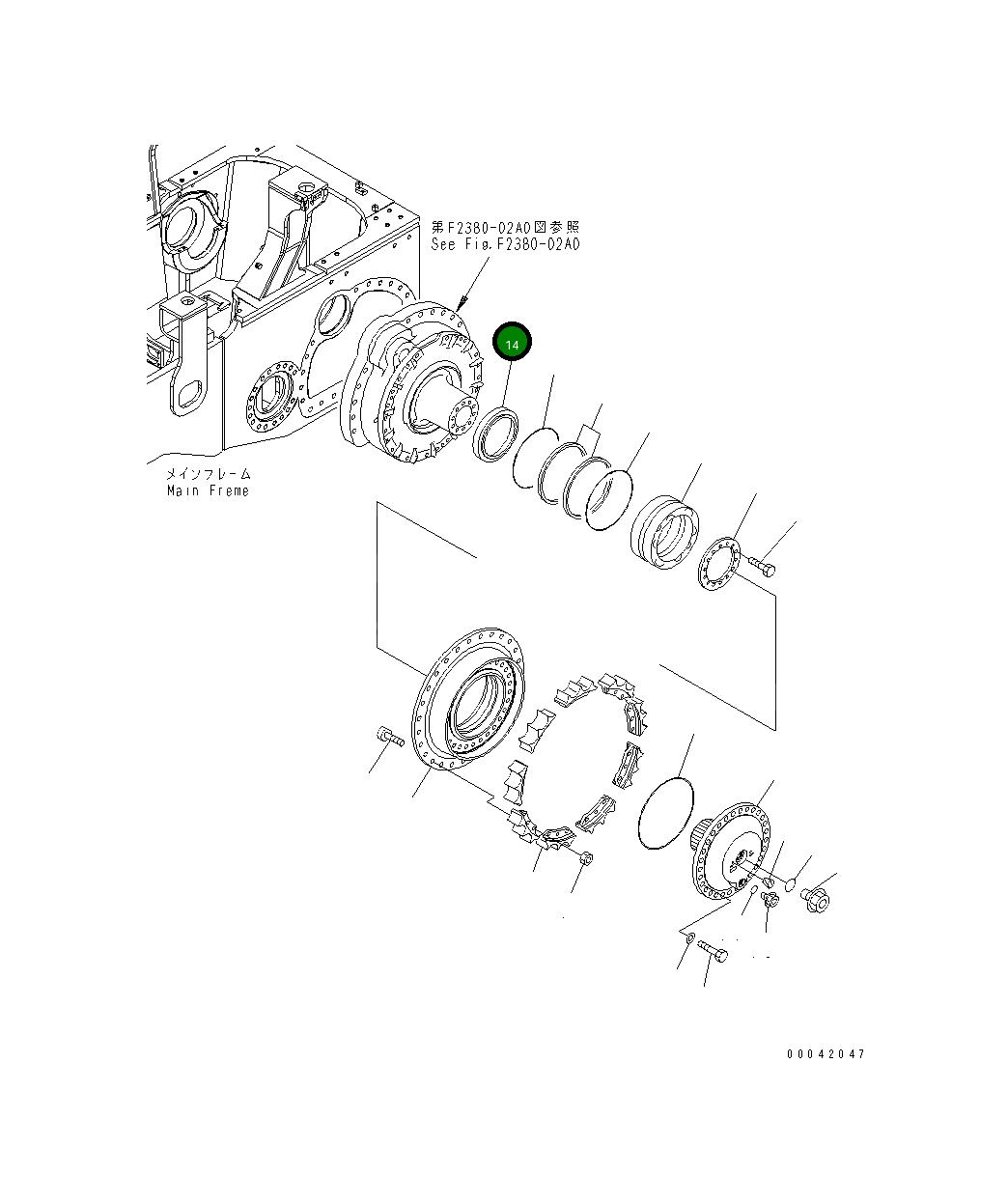 Втулка 17A-27-41290 Komatsu