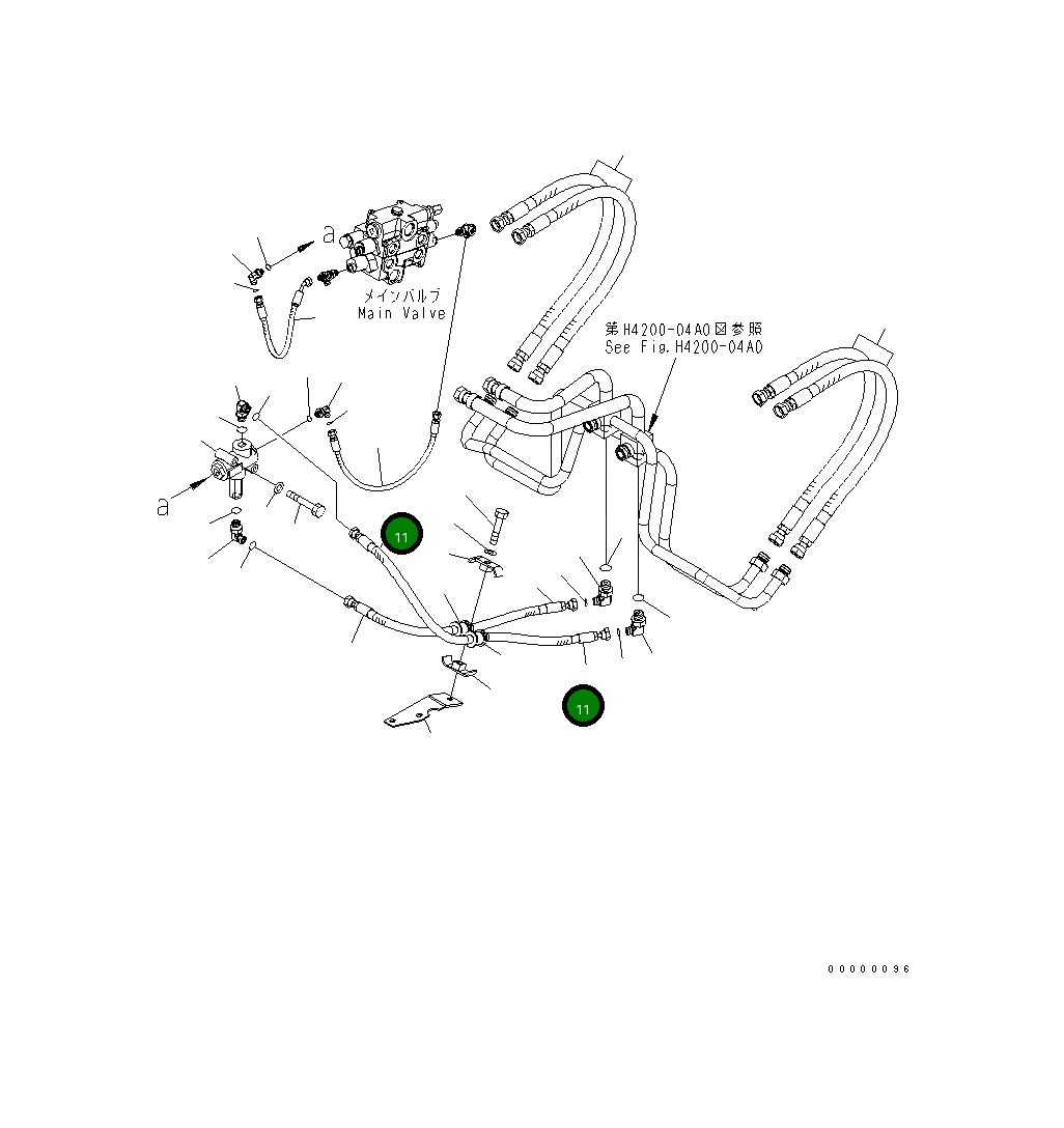 Шланг 418-62-33650 Komatsu