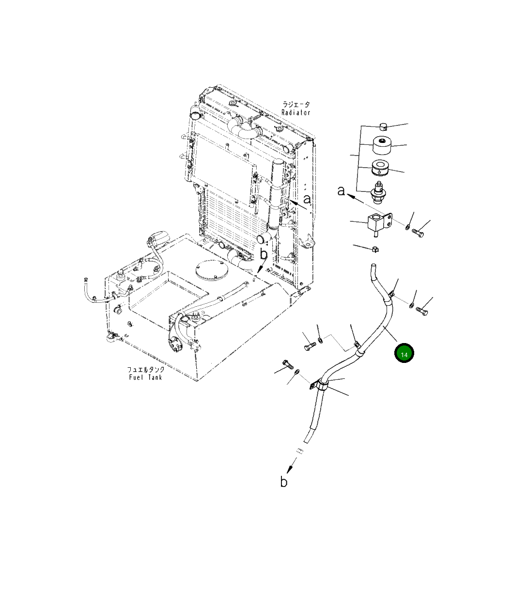 Шланг 421-04-51180 Komatsu