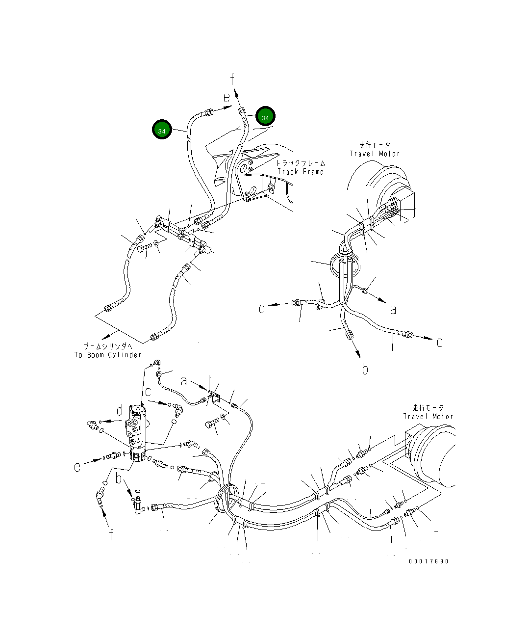 Шланг 22B-62-18860 Komatsu