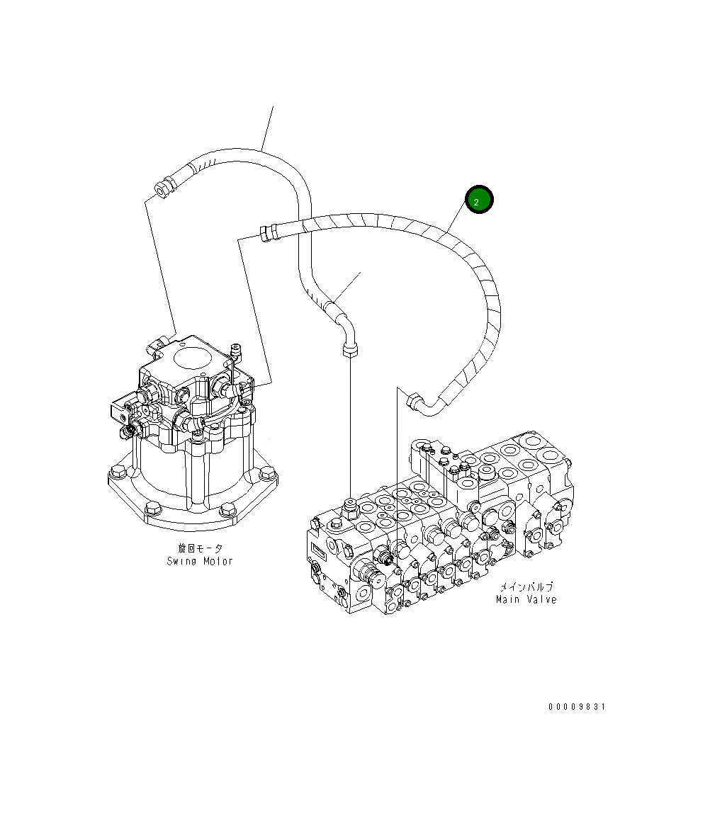 Шланг 22F-62-34320 Komatsu