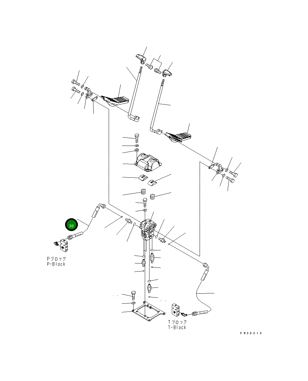 Шланг 21W-62-42241 Komatsu