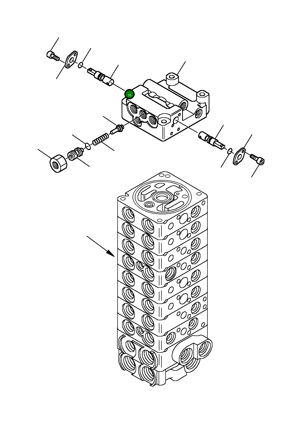 Винт 890001564 Komatsu