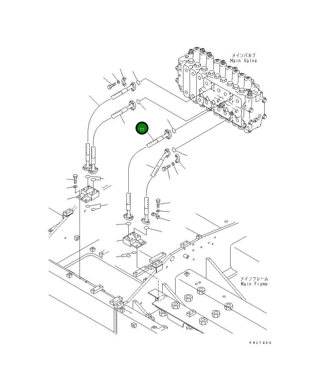 Шланг 8287-62-1420 Komatsu