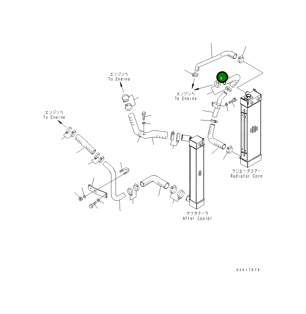 Шланг 22B-03-13350 Komatsu