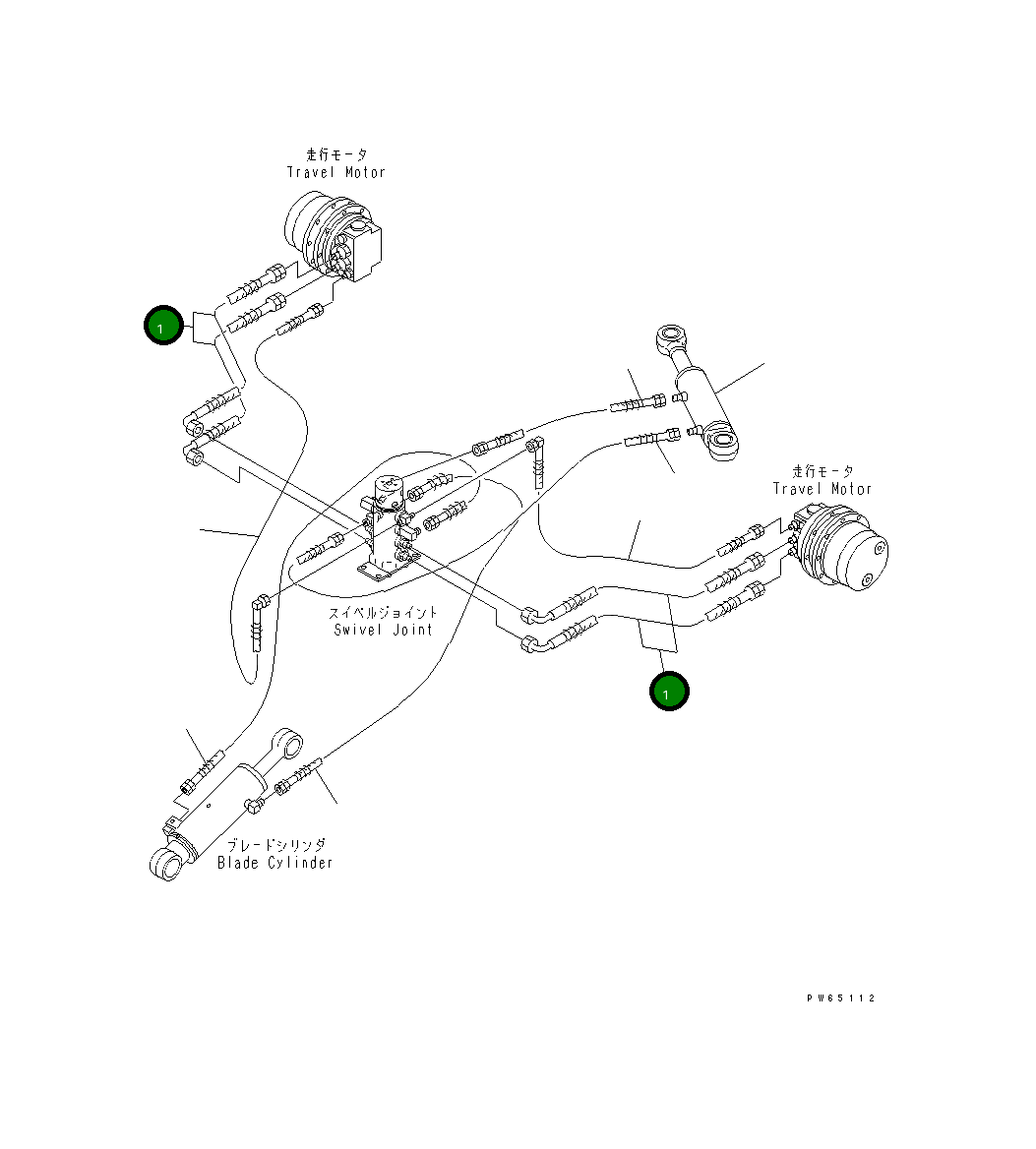 Шланг 22J-62-15210 Komatsu