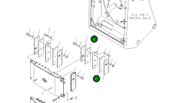 Тканевый элемент 195-862-3730 Komatsu