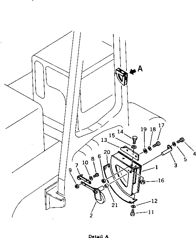Гайка 01580-10405 Komatsu
