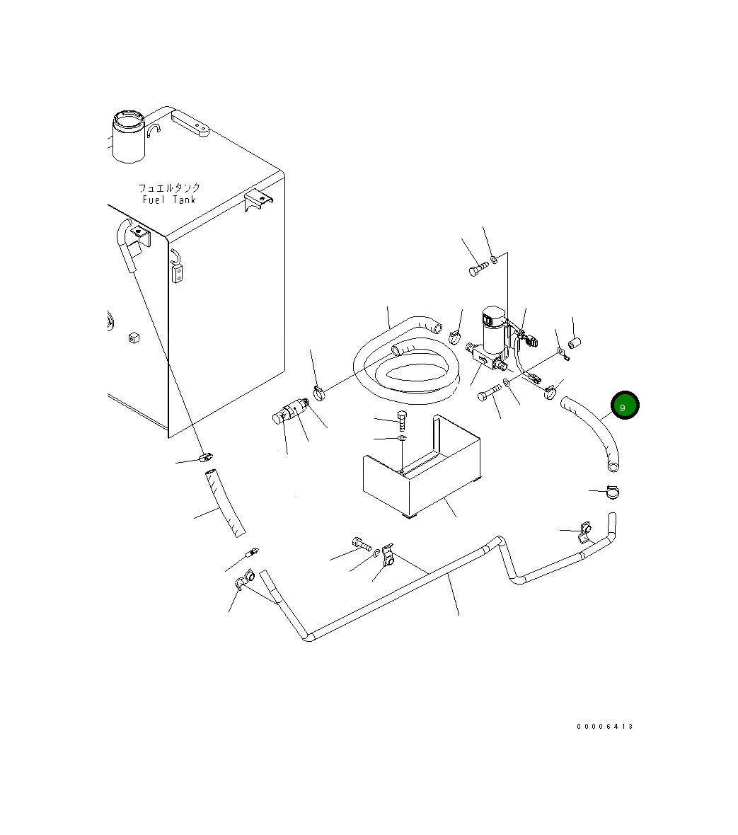 Шланг 21K-04-72130 Komatsu