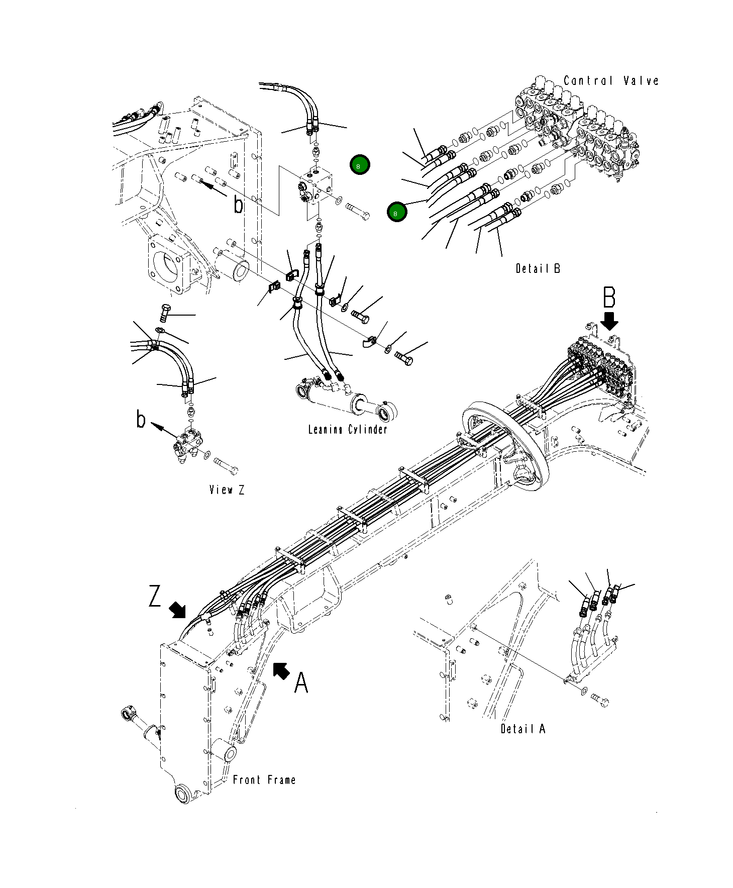 Шланг 23H-60-15461 Komatsu