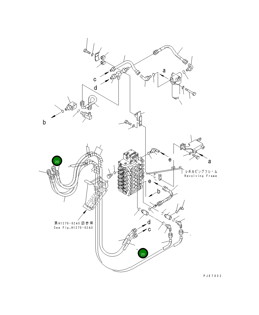 Шланг 21J-973-1461 Komatsu