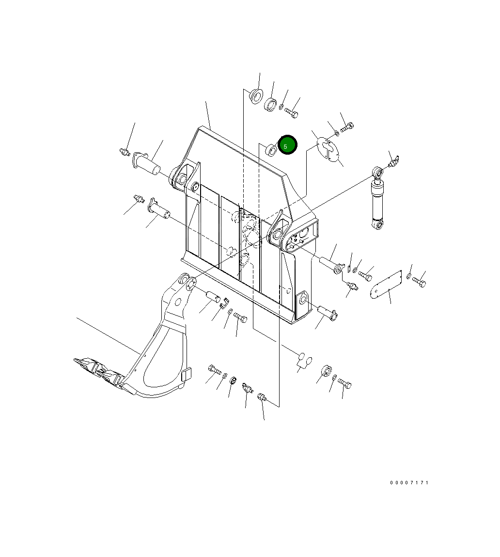 Втулка 21N-72-14180 Komatsu