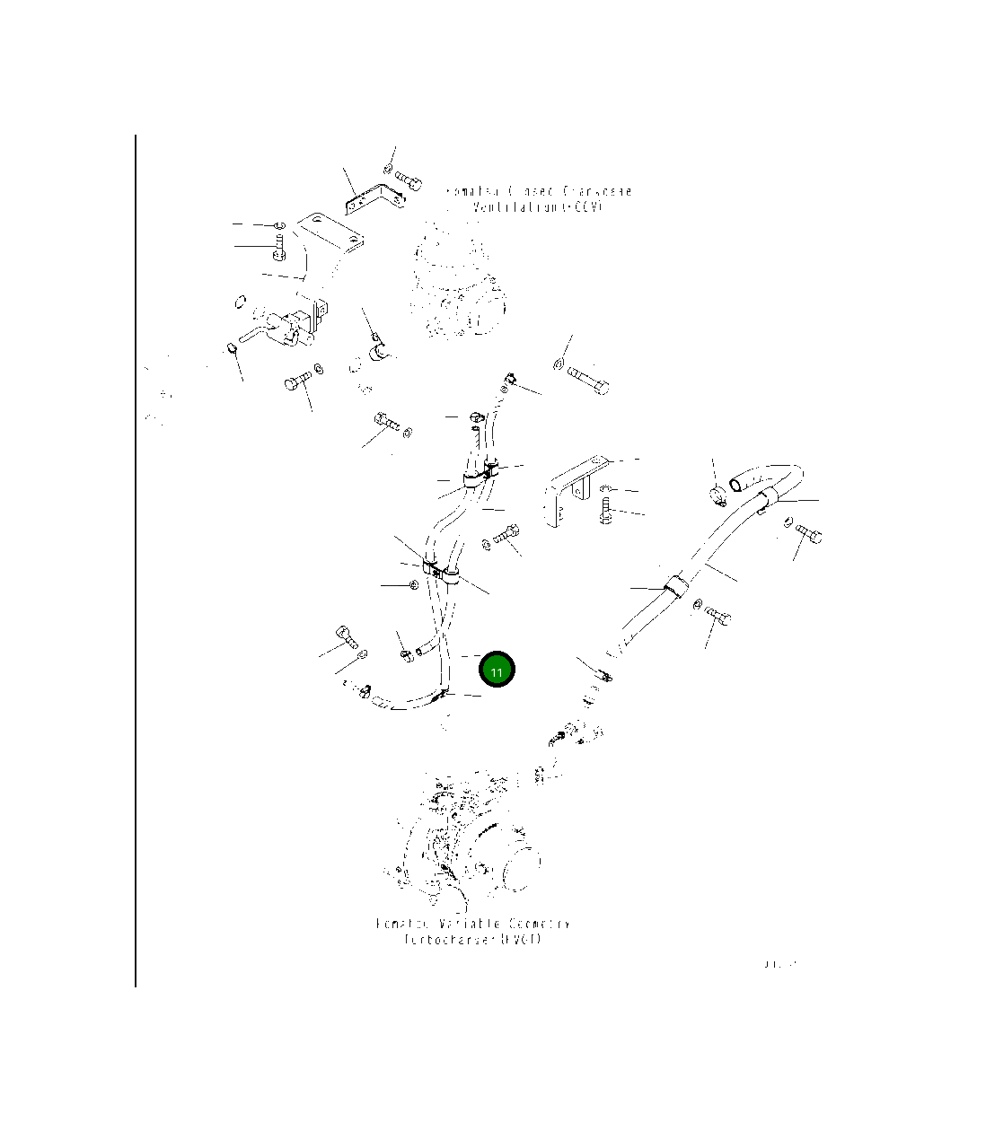 Шланг 2A6-01-11511 Komatsu