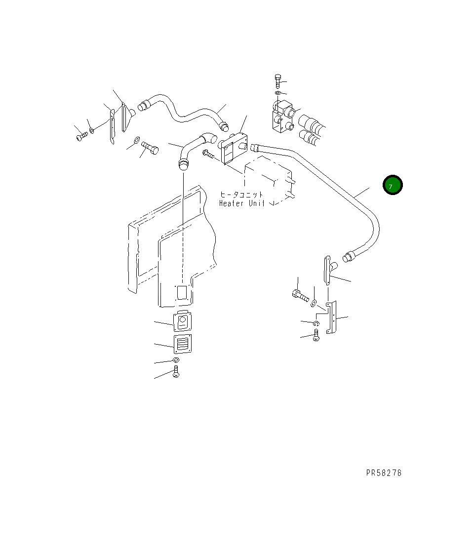 Шланг 23B-807-2160 Komatsu