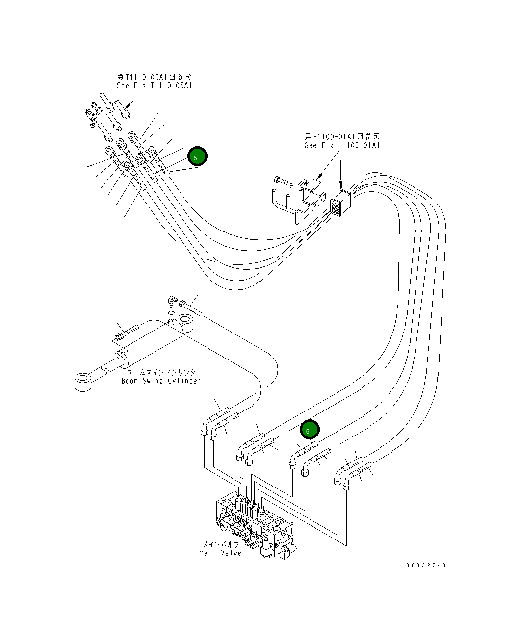 Шланг 22L-62-1A181 Komatsu