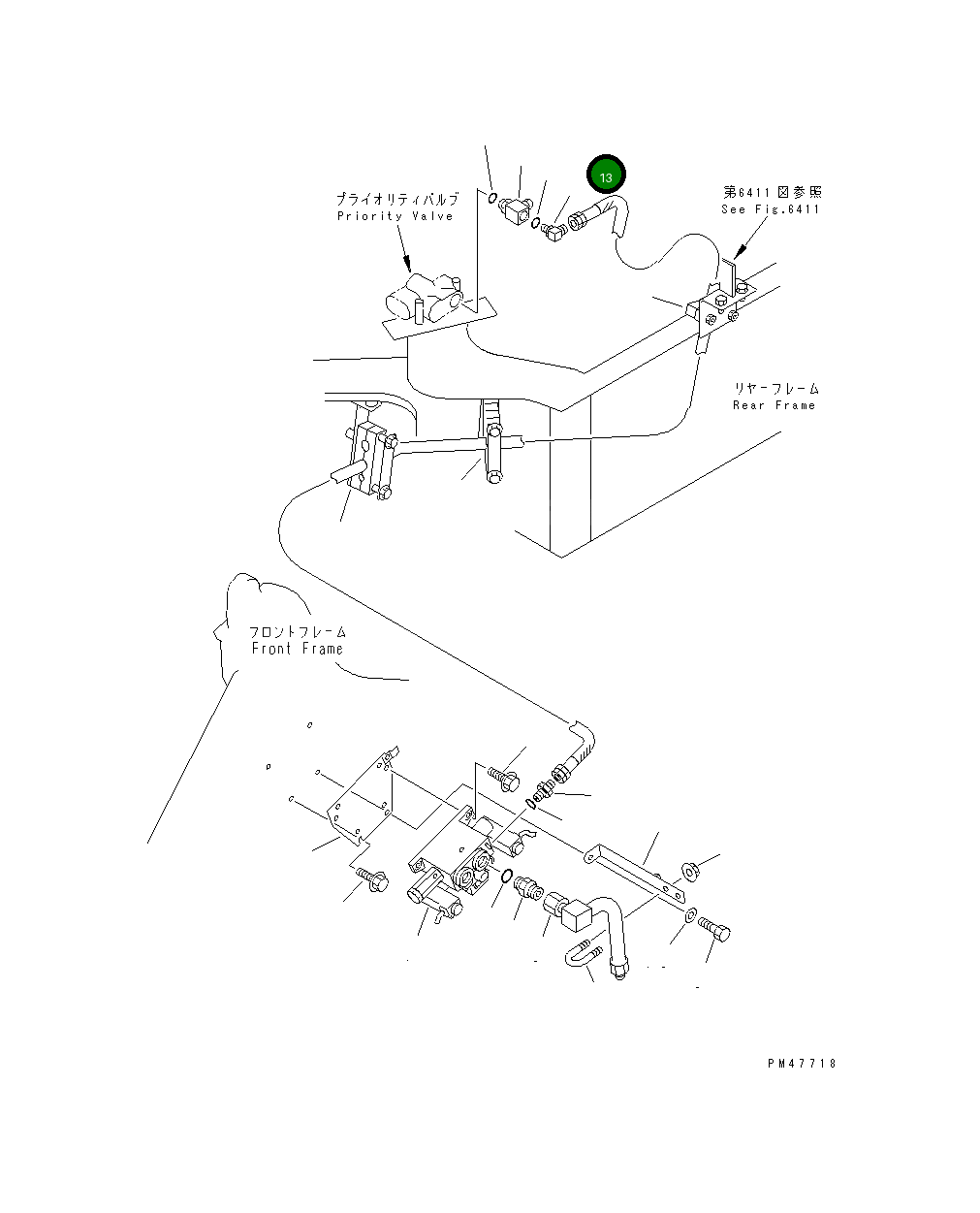 Шланг 417-S30-2420 Komatsu