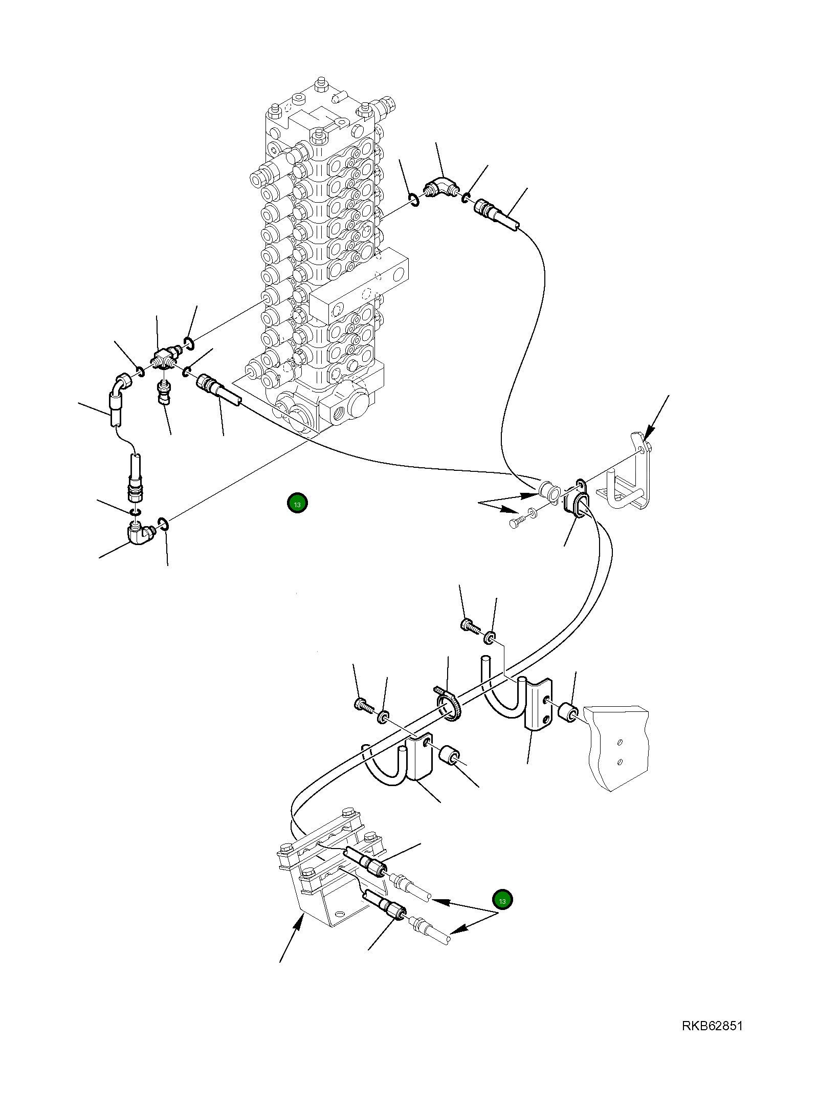 Шланг 21W-62-R1441 Komatsu
