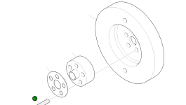 Винт M14X1.5X100 3820513 Komatsu